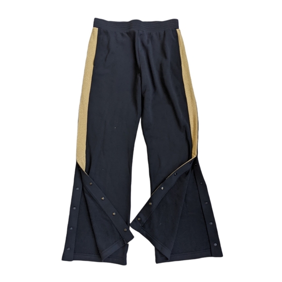 ALL ACCESS Tune Up Metallic Striped Stretch Jersey Track Pants-size large. GUC - Picture 7 of 14